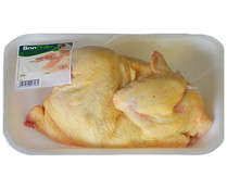 Bandeja con medio pollo amarillo limpio BONPOLLO
