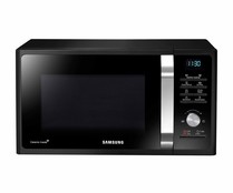 Microondas con grill SAMSUNG MG23J5133AK/EC, color negro, capacidad 28L, potencia: 900W, grill: 1500W.
