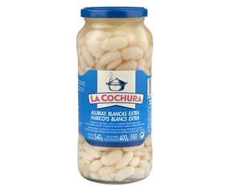 Alubia blanca cocida LA COCHURA 400 g. Alubia blanca cocida LA COCHURA 400 g.