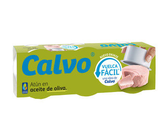 Atún en aceite de oliva CALVO lata de 52 g. pack de 3 uds. Atún en aceite de oliva CALVO lata de 52 g. pack de 3 uds.