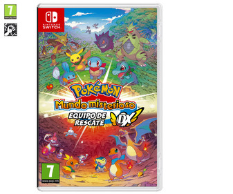 Videojuego Pokémon mundo misterioso: Equipo de rescate DX para Nintendo Swtich. Génreo: rol, combate por turnos.PEGI: +7. Videojuego Pokémon mundo misterioso: Equipo de rescate DX para Nintendo Swtich. Génreo: rol, combate por turnos.PEGI: +7.