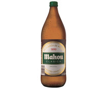 Cerveza clásica MAHOU Botella 1 Litro