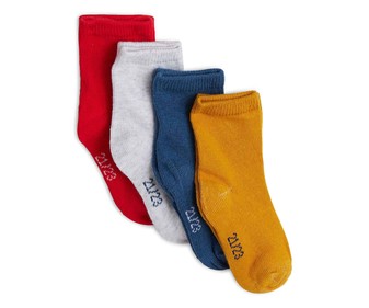 Lote de 4 pares de calcetines para bebé IN EXTENSO, talla 24/26. Lote de 4 pares de calcetines para bebé IN EXTENSO, talla 24/26.