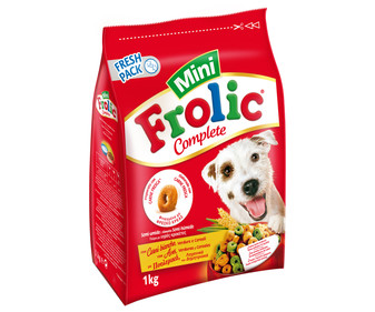 Comida para perros adultos de raza pequeña a base de carne FROLIC 1 kg. Comida para perros adultos de raza pequeña a base de carne FROLIC 1 kg.