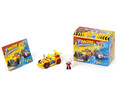 Set de coche en miniatura y figura Mix & Race T-RACERS.
