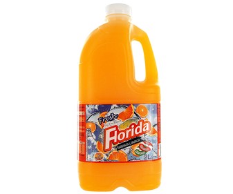Refresco refrigerada de naranja botella de 2 litros Refresco refrigerada de naranja botella de 2 litros
