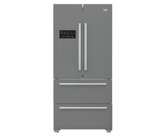 Frigorífico americano BEKO GNE60521X NEO FROST, A+, H: 181,7cm, A: 84cm, F: 74,5cm, capacidad total: 539L. Frigorífico americano BEKO GNE60521X NEO FROST, A+, H: 181,7cm, A: 84cm, F: 74,5cm, capacidad total: 539L.