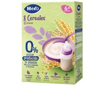 Papilla de 8 cereales para bebés a partir de 6 meses HERO 340 g.