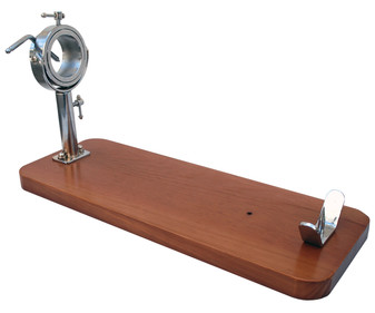 Soporte jamonero giratorio extensible fabricado en madera y metal INALSA. Soporte jamonero giratorio extensible fabricado en madera y metal INALSA.