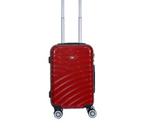 Maleta grande rígida de color rojo de 75 cm y 8 ruedas ABS, AIRPORT ALCAMPO.