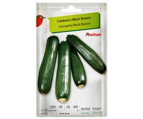 Sobre de semillas para sembrar calabacines de la variedad Black Beauty PRODUCTO ALCAMPO.