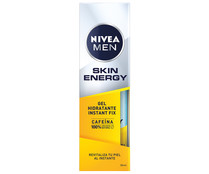 Gel hidratante facial con cafeina de origen 100% natural NIVEA Skin energy 50 ml.