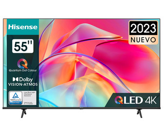 Televisión 139,7 cm (55") QLED HISENSE 55E7KQ 4K, HDR10+, SMART TV, WIFI, BLUETOOTH, TDT HD, USB reproductor, 3HDMI, 60HZ.