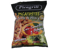 Picatostes con aceite de oliva tomate y orégano PICAGRILL 75 gr,