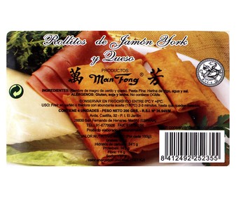 Rollitos de jamón york 200 gramos Rollitos de jamón york 200 gramos