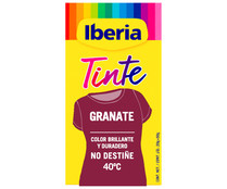 Tinte para ropa de color granate (permite teñir a baja temperatura 40ª) IBERIA 1 ud.