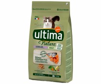 Pienso para gatos esterilizados adultos a base de cereales y legumbres ÚLTIMA NATURE AFFINITY bolsa 1,25 kg.