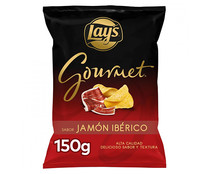 Patatas fritas sabor jamón Ibérico LAY´S GOURMET 150 g.