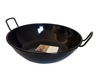 Sartén honda 32cm., cuerpo metálico recubierto de esmalte vitrificado con 2 asas LA ALBUFERA. Sartén honda 32cm., cuerpo metálico recubierto de esmalte vitrificado con 2 asas LA ALBUFERA.