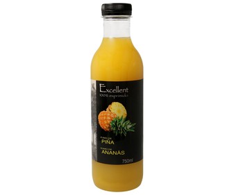 Zumo refrigerado exprimido exprimido de piña botella de 75 centilitros Zumo refrigerado exprimido exprimido de piña botella de 75 centilitros