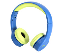 Auriculares bluetooth para niños tipo diadema QILIVE Q.1992 color azul y verde.