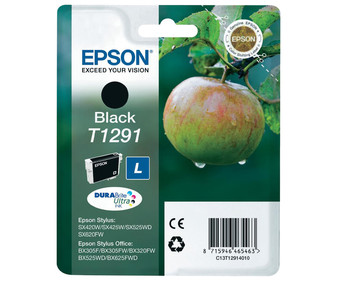 Cartucho de tinta EPSON T1291 negro.