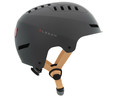 Casco protector para patinete, talla M/L, color gris antracita, homologado y ajutable, OLSSON AND BROTHERS Urban Light.