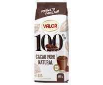 Cacao soluble natural 100% VALOR 460 g.