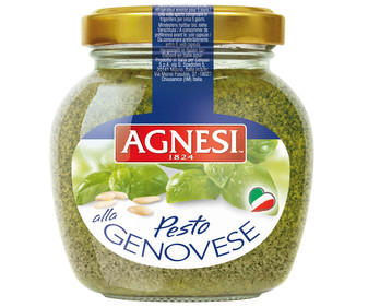 Salsa pesto genovese AGNESI frasco de 185 g. Salsa pesto genovese AGNESI frasco de 185 g.
