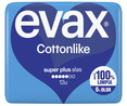 Compresas super plus con alas EVAX Cottonlike 12 uds.
