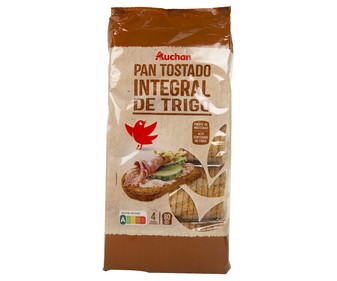 Pan tostado integral (80 rebanadas) PRODUCTO ALCAMPO 720 g. Pan tostado integral (80 rebanadas) PRODUCTO ALCAMPO 720 g.