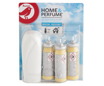 Ambientador mini spray + 3 recambios. fragancia frescor PRODUCTO ALCAMPO 3uds. x 15 ml.