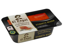 Tarrina de sobrasada de Mallorca con IGP Sobrasada de Mallorca EL ZAGAL Etiqueta negra 200 g.