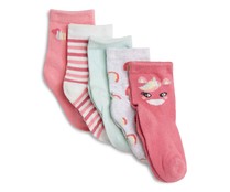 Lote de 5 pares de calcetines para bebé IN EXTENSO, talla 15/17.