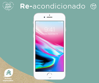 Smartphone 11,93cm (4,7") iPhone 8 plata (REACONDICIONADO), Chip A11 Bionic, 64GB, 12Mpx, vídeo en 4K, iOS 11.