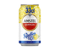 Cerveza 0.0% alcohol con zumo natural de limón AMSTEL RADLER 33 cl. - Alcampo