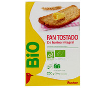 Pan tostado de harina integral ALCAMPO ECOLÓGICO 250 g.