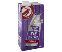 Leche entera de vaca, sin lactosa PRODUCTO ALCAMPO 1 l.