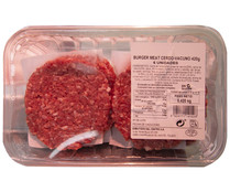 Bandeja con burger meat mixta (cerdo-vacuno) EMBUTIDOS DEL CENTRO 6 x 70 g.