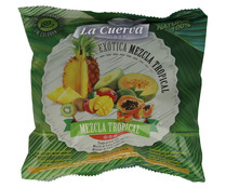 Mezcla de frutas tropicales,100% naturales y sin conservantes ni colorantes LA CUERVA 300 g.