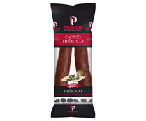 Chorizo ibérico 100% natural, sin conservantes ni colorantes PALACIOS 200 g.