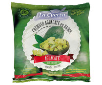 Aguacate cortado en dados, 100% natural y sin conservantes ni colorantes LA CUERVA 300g.