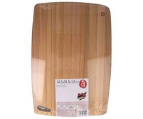 Tabla de cortar de madera de haya para cocina, 38,5x26,5x1,5cm., ACTUEL. Tabla de cortar de madera de haya para cocina, 38,5x26,5x1,5cm., ACTUEL.