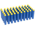 Caja con 50 dardos de foam para lanzadores, ONE TWO FUN ALCAMPO.