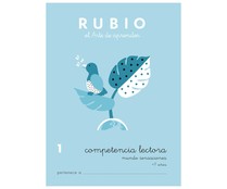 Cuadernillo de actividades lenguaje, Competencia Lectora 1, mundo sensaciones, 7-8 años RUBIO.