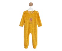 Pijama pelele de terciopelo para bebé IN EXTENSO, talla 56.