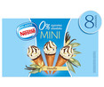 Mini conos de vainilla con chocolate y sin azúcares añadidos NESTLÉ 8 x 60 ml.
