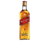 Whisky blended destilado, mezclado y embotellado en Escocia JOHNNIE WALKER Red label botella de 1 l.