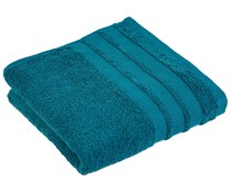 Toalla lisa de ducha, 100% algodón, densidad de 500g/m², color azul, ACTUEL.
