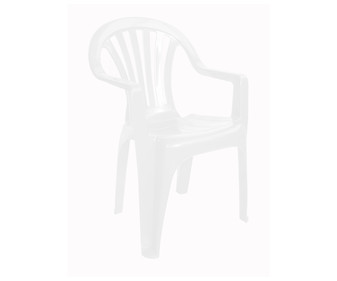 Silla fija resina blanca Silla fija resina blanca